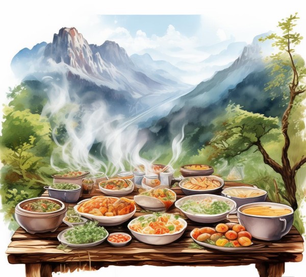 阳泉山水美食画册，让诗意与美食相遇